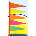 Stock Antenna Pennants - Alternating Colors (4"x12")